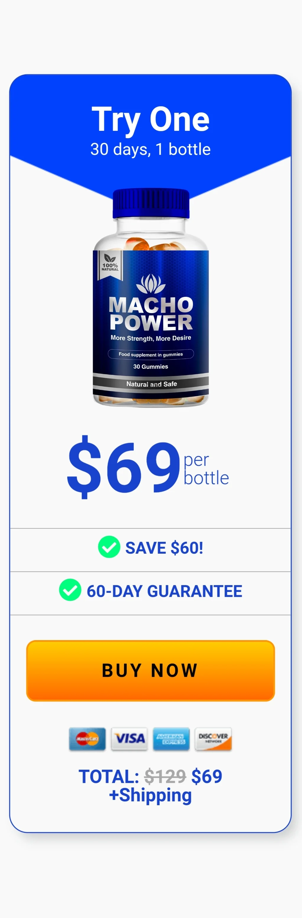 Macho Power 1 bottle pricing